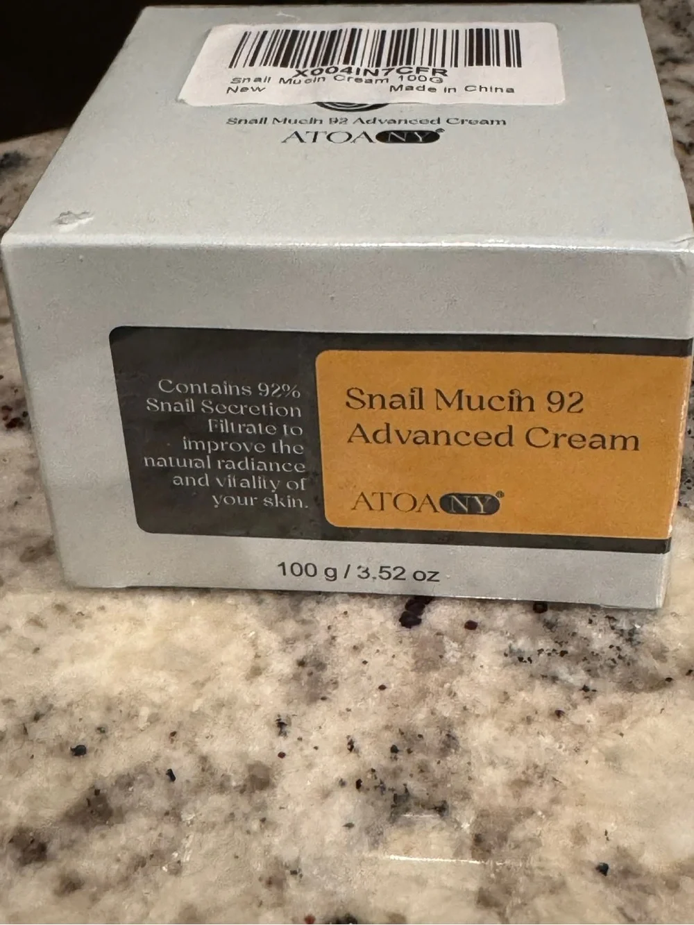 Snail Mucin 92 Advanced Cream — White Moisturizing Face Cream